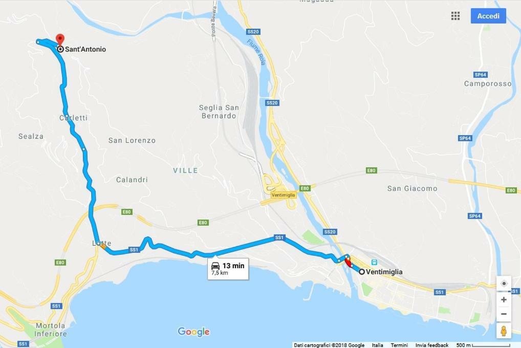 Ferienwohnung Il Casotto Del Nonno Ventimiglia Exterior foto
